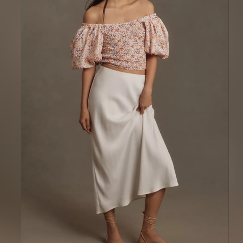 DOLAN LEFT COAST OFF-THE-SHOULDER TEXTURED TOP